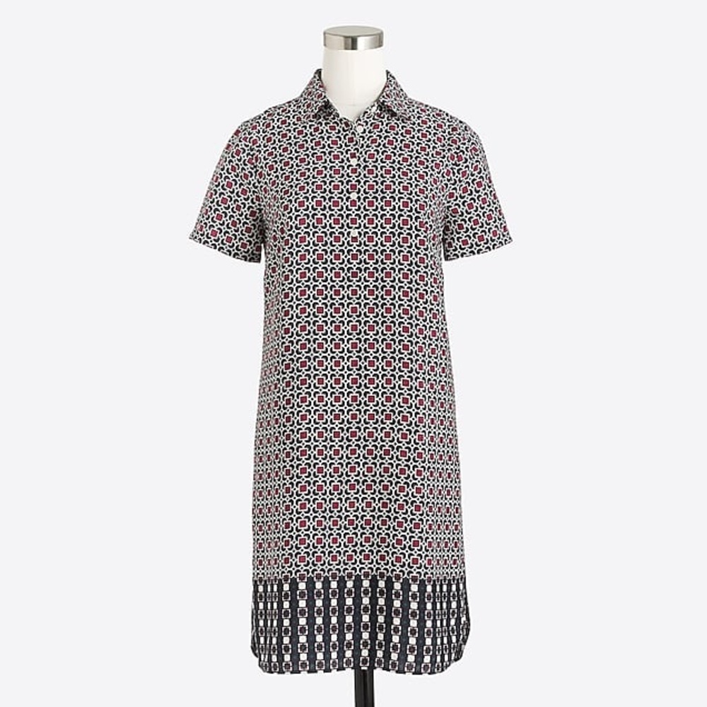J Crew geometric t-shirt dress.